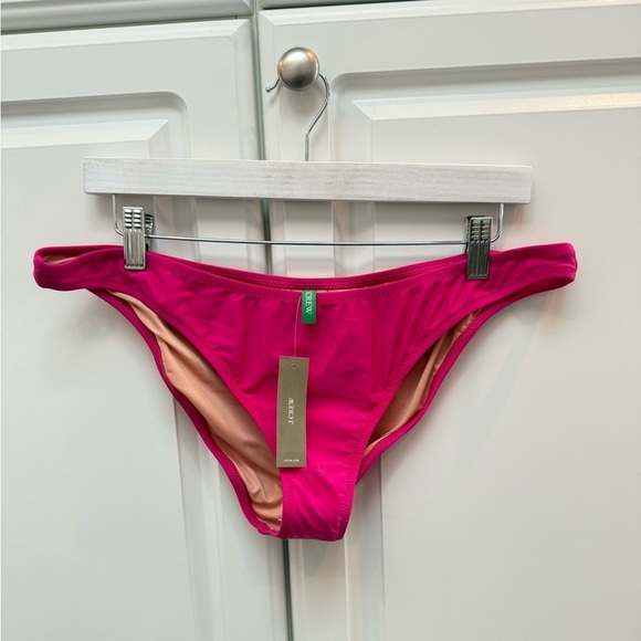 NEW JCrew Women’s Heritage 1989 High-Leg Bikini Bottom BP209 Pink - Picture 3 of 15